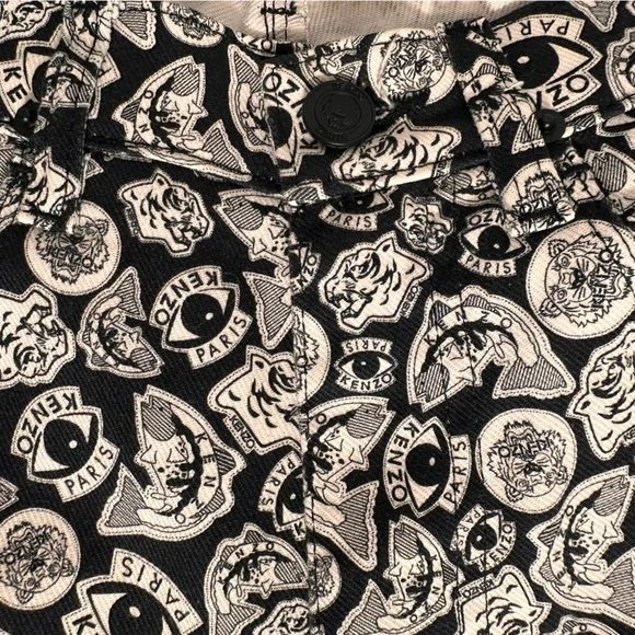 Kenzo Black and White Graphic Pants (Unisex) - Picture 4 of 5